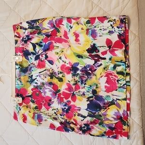 Jones New York floral cotton stretch skirt sz 18